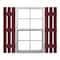 Ekena Millwork 12-in. W x 59-in. H Mid-America Vinyl, Standard Size Three Board Spaced Shutters, 078 - Wineberry, PR 00031259078 - alternate 1